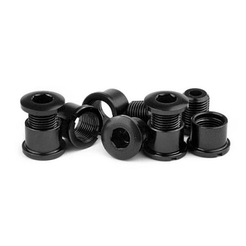 TORNILLOS DE PLATO ALUMINIO 5 PZAS 1 VEL NEGRO