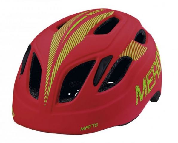 CASCO MERIDA MATTS KIDS T-50/54 CM ROJO MATE