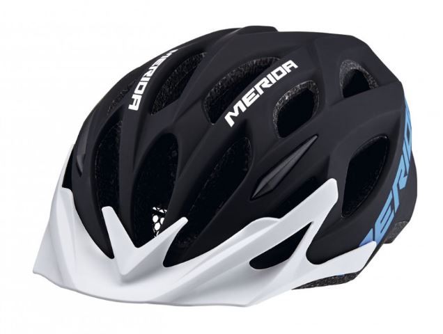 CASCO MERIDA MATTS CADETE T-51/56 CM NEGRO MATE/AZ