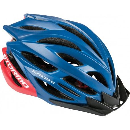 CASCO KROSS STORMO T-M (55-58) AZUL/ROJO