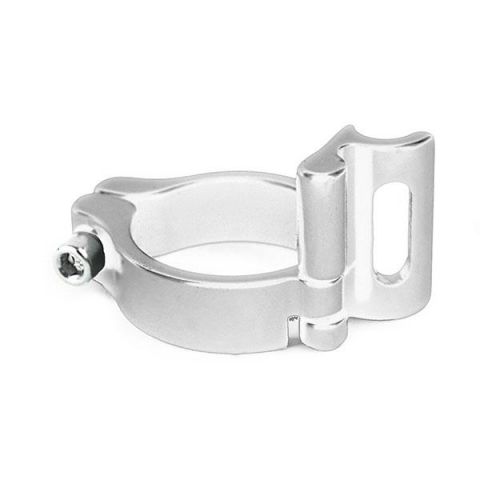 ABRAZADERA DE DESVIADOR GEAK 28.6 MM PLATA ALUMINI