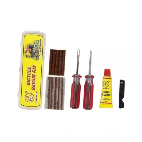 KIT REPARACION TUBELESS C/MECHAS+PEGAMENTO