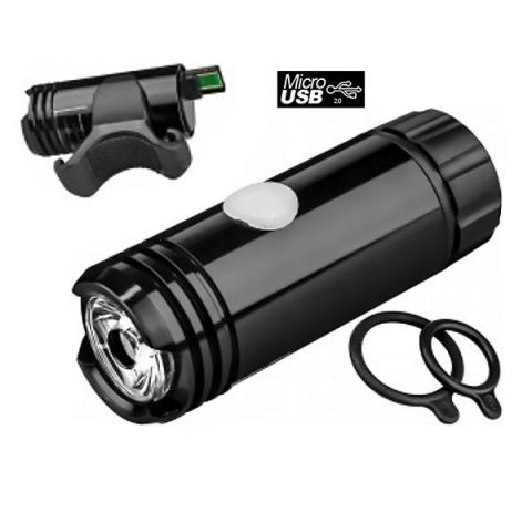 PILOTO DELANTERO JING YI 150 LUMEN RECARGABLE USB