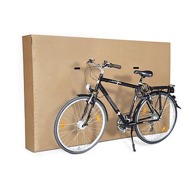 EMBALAJE DE BICICLETA EN CAJA DE CARTÓN